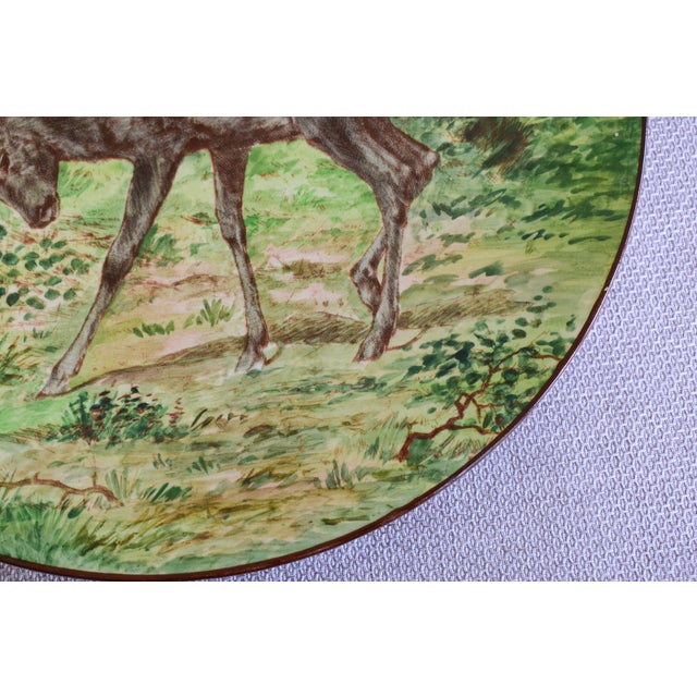 Large Wall Plate by Longchamp, 1890s For Sale - Image 4 of 9