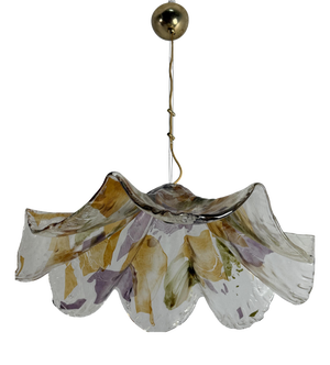 Large Murano Glass and Brass Chandelier from La Murrina, 1970s