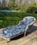 Custom Louis XVI Style Blue Chaise Lounge in Ralph Lauren For Sale - Image 10 of 15