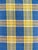 Vintage MCM Retro Plaid Sofa in Electric Blue and Green With Nailhead Trim For Sale - Image 12 of 13