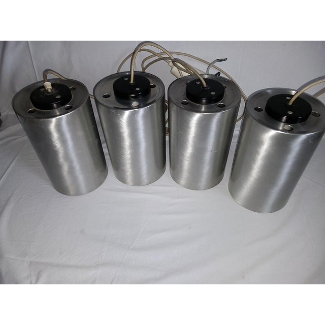 Aluminum Pendant Lamp attributed to Philipps, 1970s For Sale - Image 5 of 14