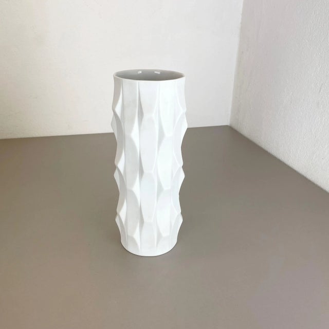 Op art porcelain vase producer: hutschenreuther, germany designer: heinrich fuchs decade: 1970s description: this original...