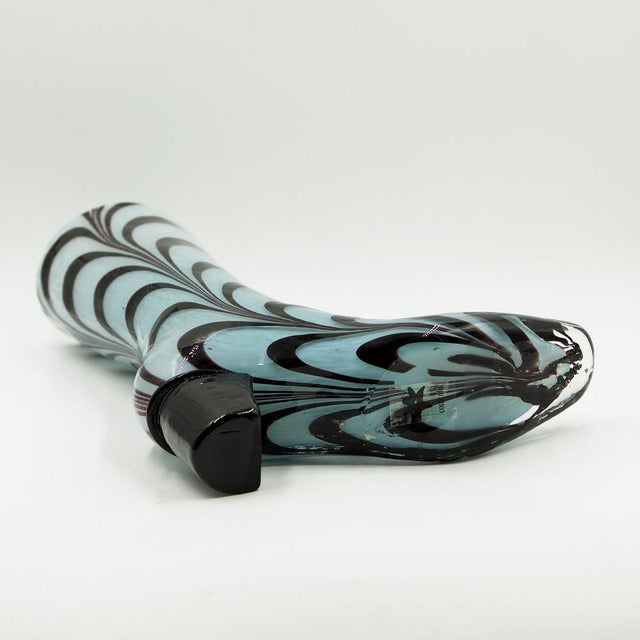 Boot Glass Vase Hand-Blown with Tear-Off Point For Sale - Image 9 of 10