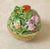 1980s Herend Hungary Bonbonniere 6214 C Reticulated Handpainted Porcelain Box Green Lattice Strawberry Finial Grandmillennial Small Vanity Decor For Sale In Savannah - Image 6 of 12
