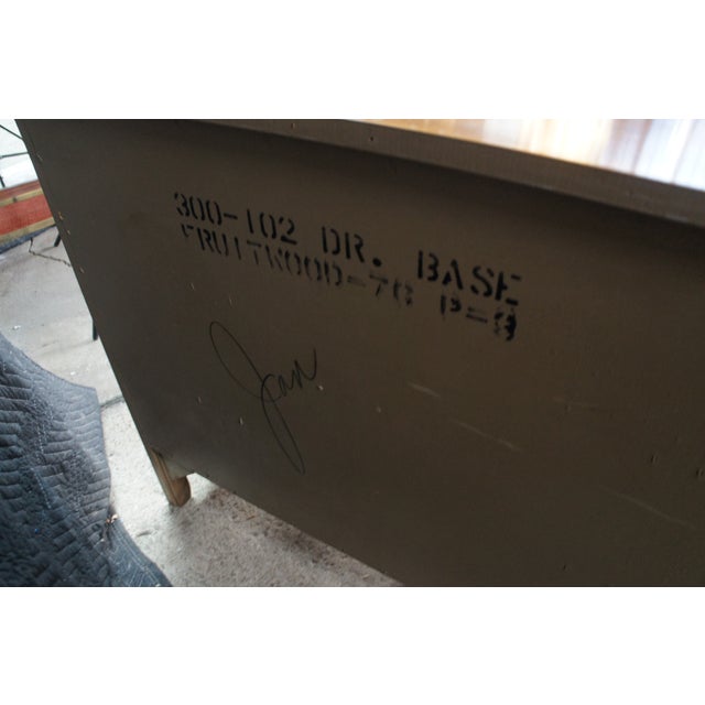 Wood Late 20th Century Kent Coffey Marquee French Provincial Serpentine Fruitwood Dresser Sideboard For Sale - Image 7 of 14