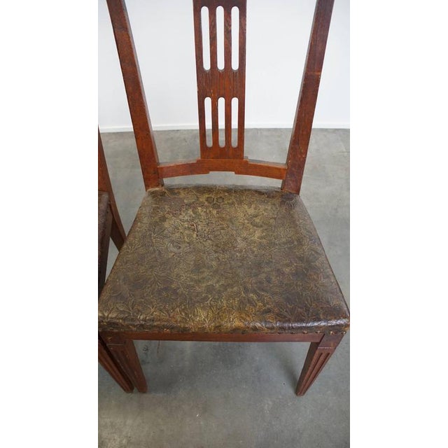 Dutch Leather Dining Room Chairs, Set of 6 For Sale - Image 10 of 18