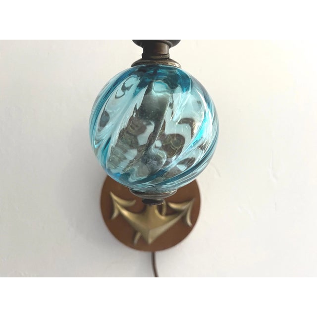 Nautical Glass Ball & Anchor Sconces - a Pair For Sale - Image 9 of 18