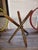 Burnt Umber Bring Home a 1970s Character With This Vintage Leather Tripod Campaign Stool. For Sale - Image 8 of 9
