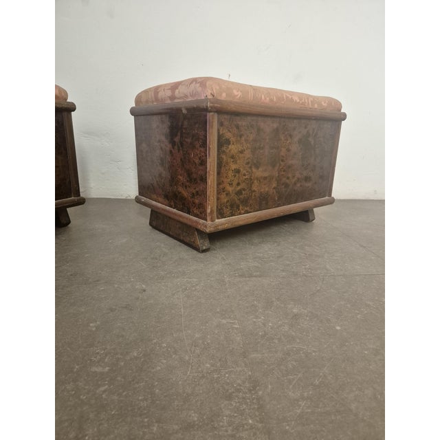 Art Deco Ottomans, 1930s, Set of 2 For Sale - Image 6 of 12