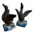 Machine Age Cast Iron Goose Bookends, American Art Deco, C. 1930s For Sale