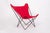 Metal Vintage Mid Century Red Butterfly Canvas and Metal Chair by Knoll, 1970s For Sale - Image 7 of 10