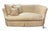 Vintage Thomasville Traditional English Style Ivory Print Tufted Sofa For Sale - Image 9 of 11