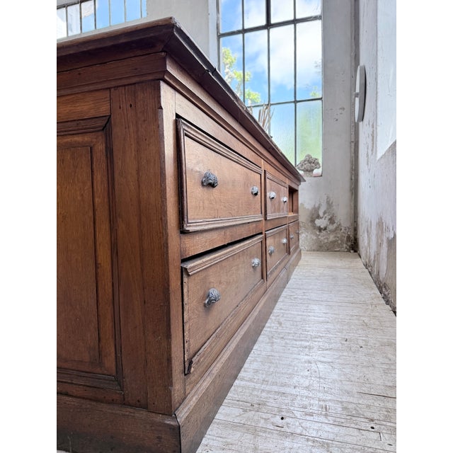 Oak Silk Counter, 1900s For Sale - Image 10 of 18