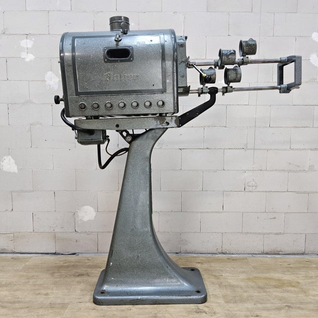 Large Vintage Movie Theater Bauer Film Projector, 1950s For Sale - Image 4 of 18