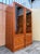 Mid-Century Modern A Pair of Mid-Century Modern Danish Lighted Curio Display Cabinets by Sun Cabinet. Circa 1970s For Sale - Image 3 of 18