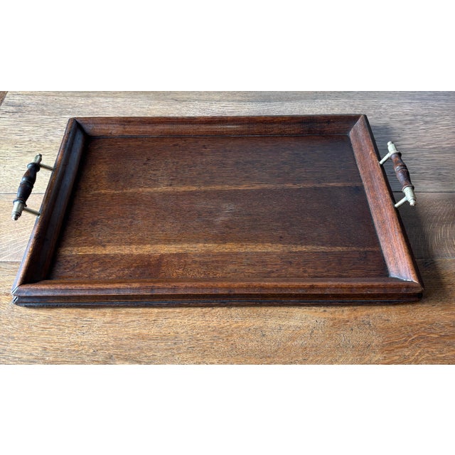 Antique English Oak Serving Tray For Sale In Naples, FL - Image 6 of 8