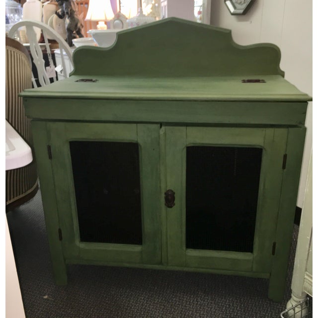 Antique Painted Green Grain Chairish