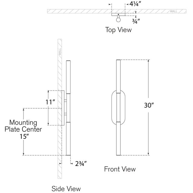 Modern Kelly Wearstler for Visual Comfort Signature Rousseau Large Vanity Sconce in Antique-Burnished Brass with Etched Crystal For Sale - Image 3 of 4