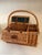Late 20th Century Vintage Wicker Picnic Basket and Wine Carrier For Sale - Image 5 of 13