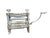 Light Gray Late 19th Century Original Anchor Lovell Manufacturing Co. Manual Crank Laundry Clothes Wringer For Sale - Image 8 of 14