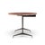 Imperial Desk Co. Imperial Mid Century Oval Walnut and Chrome Desk For Sale - Image 4 of 9