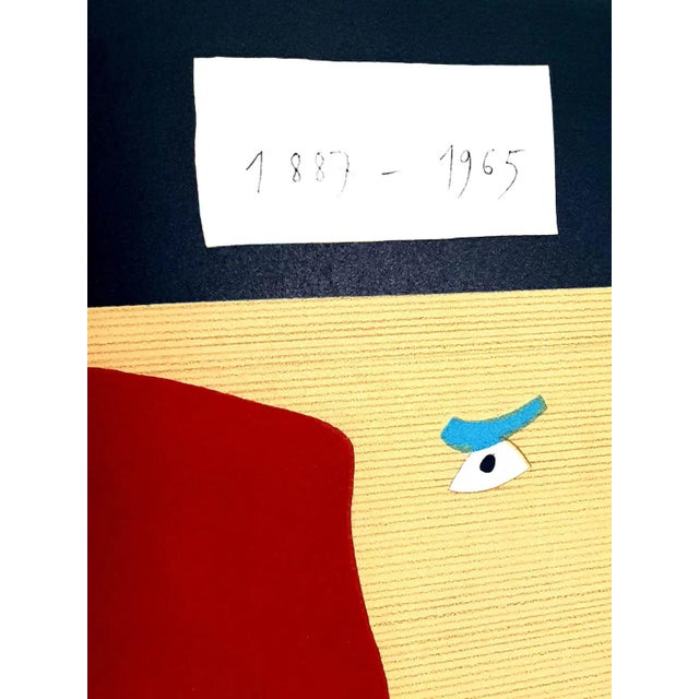 Le Corbusier Eduardo Arroyo - Homage to Le Corbusier - Original Lithograph 1984 For Sale - Image 4 of 6