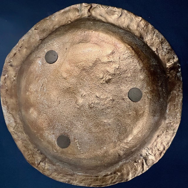 Mid-Century Modern Brutalist Cast Volcano Centerpiece Bowl For Sale - Image 10 of 11