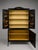 19th Century, English Black Chinoiserie Decorated Bi-Fold Door Cabinet For Sale - Image 4 of 10