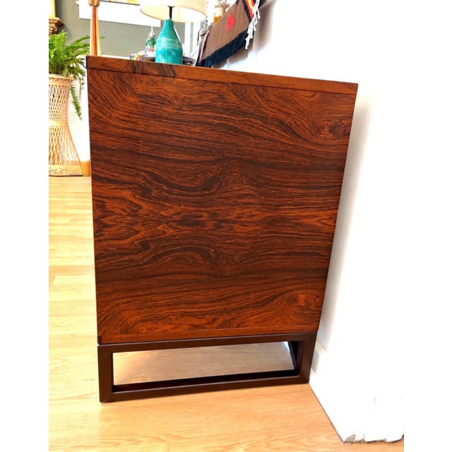 Svend Langkilde 1960s Pair of Svend Langkilde Danish Rosewood Chest of Drawers For Sale - Image 4 of 9