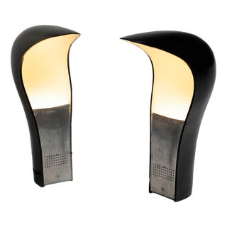 Pelota Table Lamps by Cesare Casati and Ponzio for Lamperti, 1970s, Set of 2 For Sale
