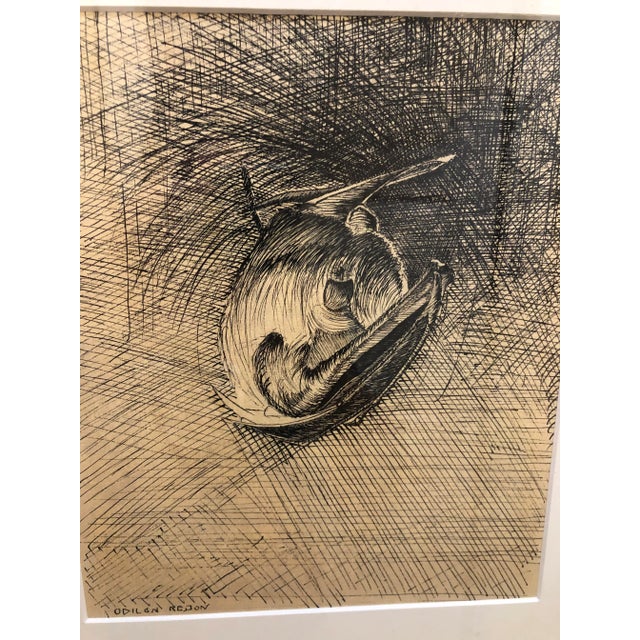 Paper Odilon Redon Sleeping Bat For Sale - Image 7 of 7