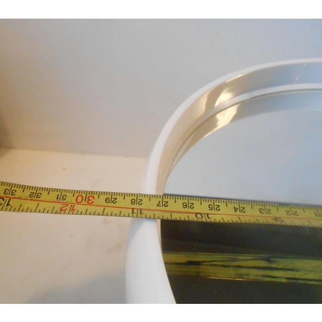 Spherical Danish Space Age Acrylic Table Mirror, 1970s For Sale - Image 6 of 8