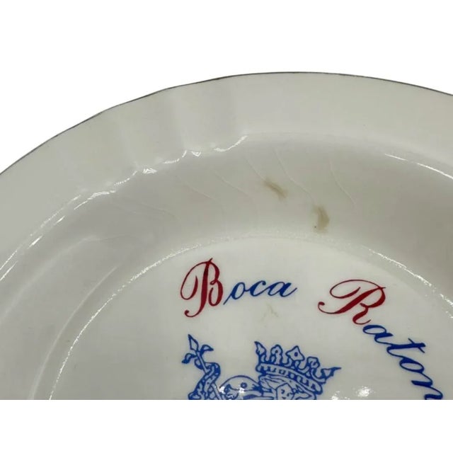 Mid-Century Modern Vintage Boca Raton Hotel & Club Ashtray Catchall Dish Florida For Sale - Image 3 of 12