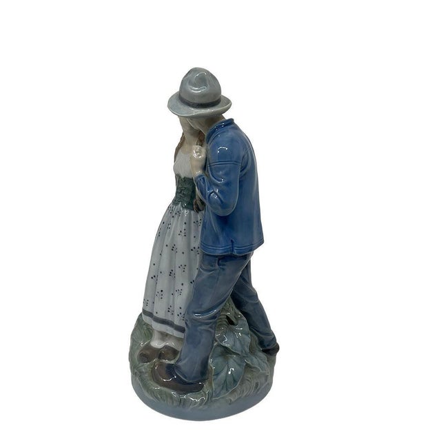 Sculpture of Hendrik & Else attributed to Royal Copenhagen, Denmark, 1980s For Sale - Image 8 of 11