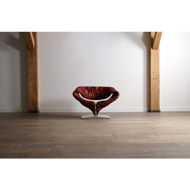 Ribbon Chair in Jack Lenor Larsen Momentum Fabric by Pierre Paulin for Artifort, 1990s For Sale - Image 11 of 17