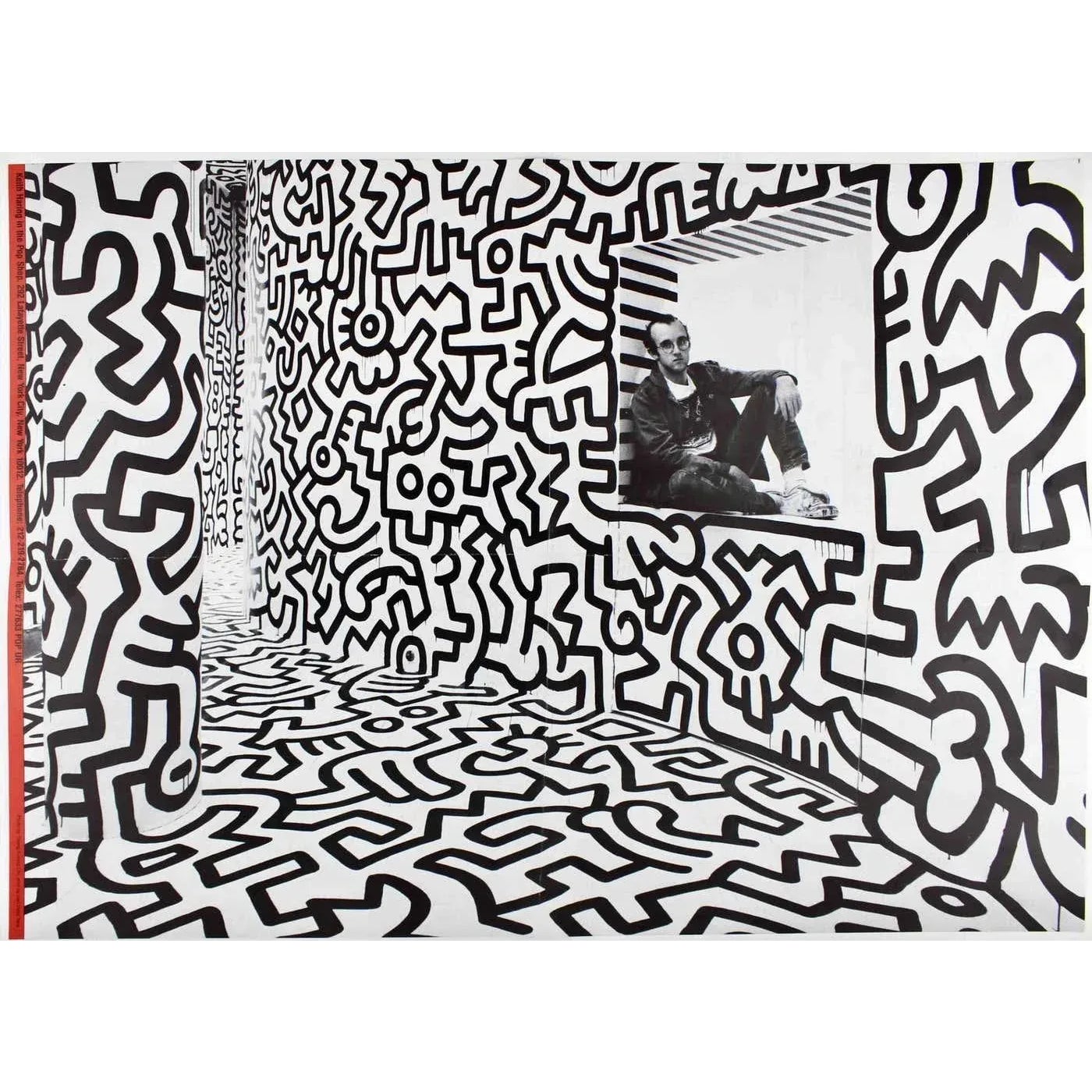 Vintage 1980s Keith Haring Pop Shop Poster | Chairish