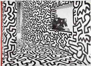 Vintage 1980s Keith Haring Pop Shop Poster
