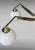Mid 20th Century Stilnovo Style Italian Brass Six-Light Chandelier With Opaline Glass Globes For Sale - Image 12 of 18