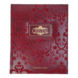 Cristal World's Finest Red Velvet Gold 2006 Lighting Catalog Coffee Table Book For Sale