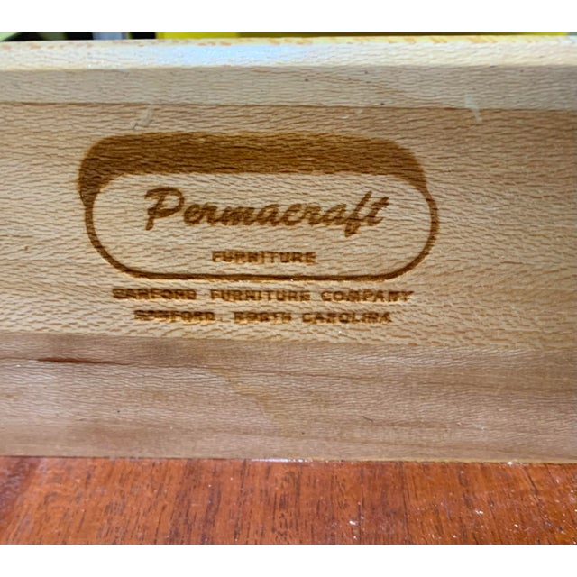 Black Bedroom Nightstand Chest Cherry Black Painted Vintage For Sale - Image 8 of 9