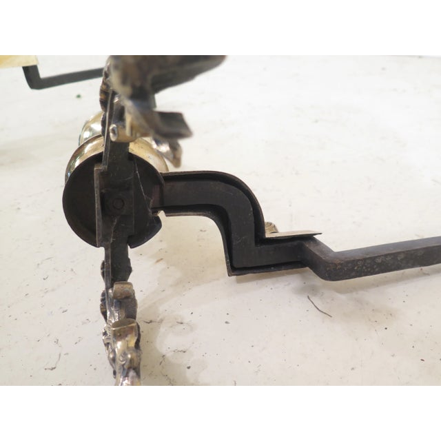 Bronze Bronze French Style Large Fireplace Andirons - a Pair For Sale - Image 8 of 10