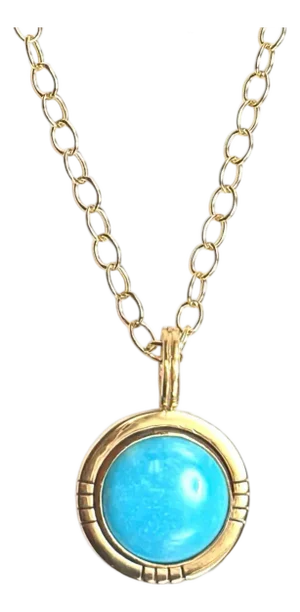 Fine Turquoise Hashtag Necklace