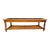 Vintage Traditional Glass Top Coffee Table With Woven Cane Shelf For Sale