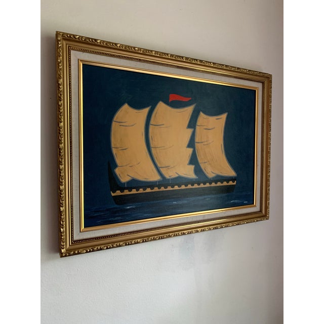 Traditional Contemporary Impressionist Style Seascape Painting on Canvas, Framed For Sale - Image 3 of 8