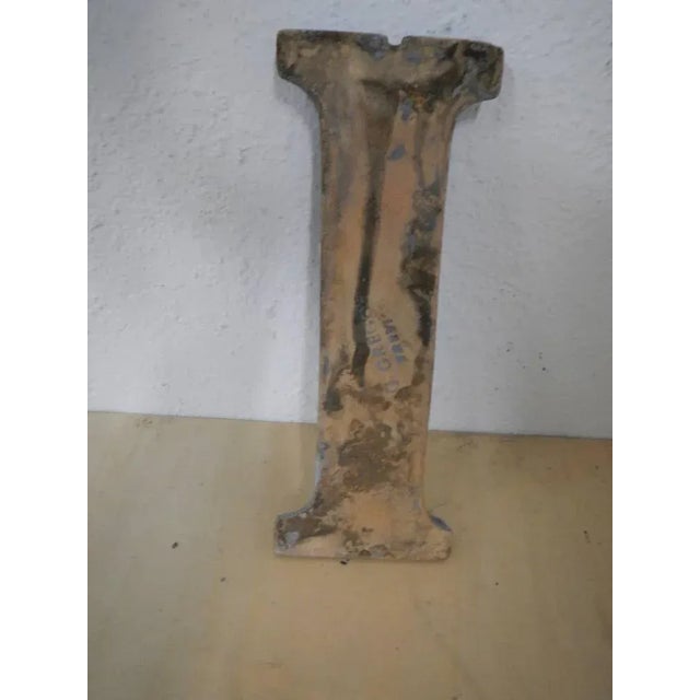 Lowercase Letter I in Terracotta, 1940 For Sale - Image 6 of 7