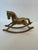 Vintage Solid Brass Carousel Horse & Rocking Horse Figurines – Pair For Sale - Image 6 of 8