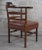 Antique English Country Mahogany Ladderback Roundabout Corner Arm Chair For Sale - Image 6 of 13