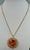 Vintage 150 Ct Round Shape Citrine Pendent 14 Kt Yellow Gold with Chain Italy For Sale - Image 11 of 18