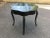 Wood 19th C. Napoleon III Black Lacquered Table W/Leather Top For Sale - Image 7 of 11