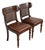 Ralph Lauren for Henredon English Regency Walnut and Cane Side Chairs or Dining Chairs, Pair For Sale